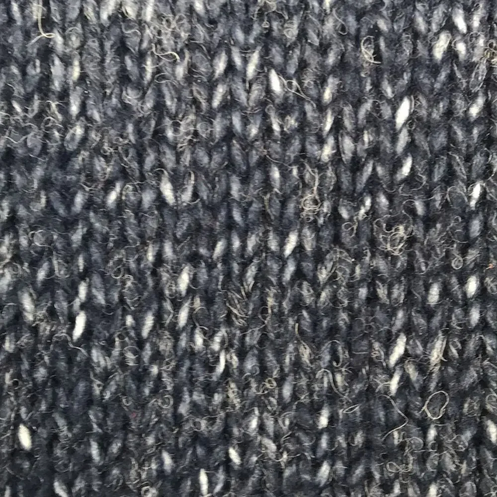 SimplyVera Vera Wang Knit Cardigan Tie Waist Sweater Pockets Marled Navy Large - Picture 12 of 15